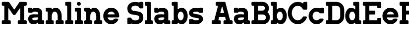 Manline Slabs font
