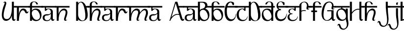 Urban Dharma font