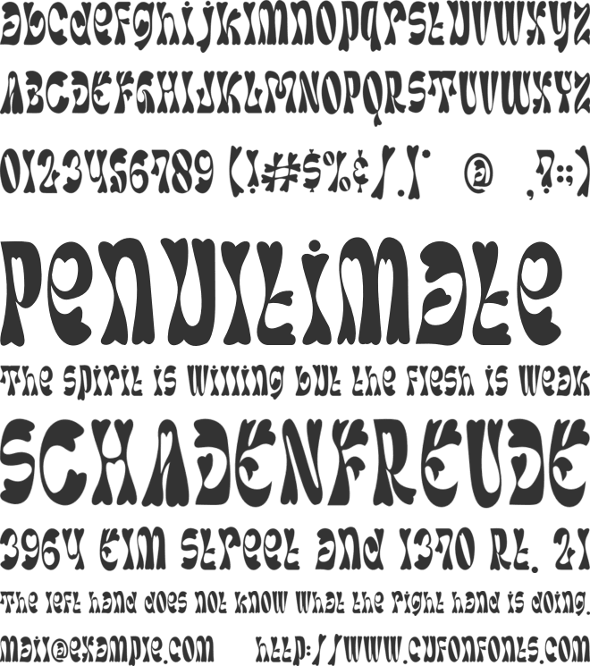 Twist Love font preview