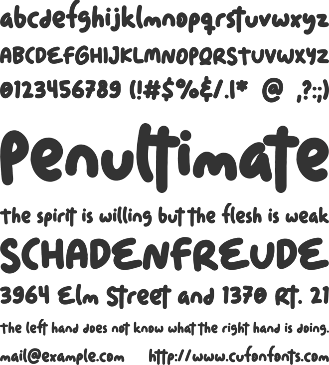 Tuncho Plonko font preview