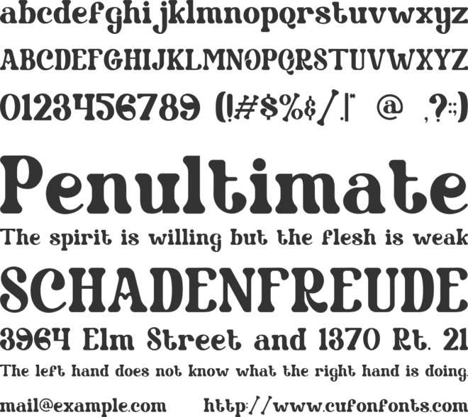 Toasty Curve font preview