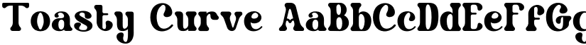 Toasty Curve font