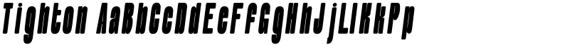 Tighton font