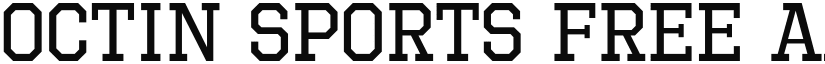 Octin Sports Free font download