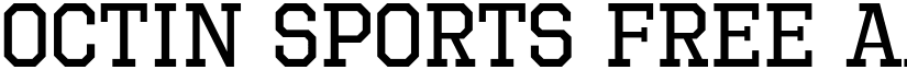 Octin Sports Free font download