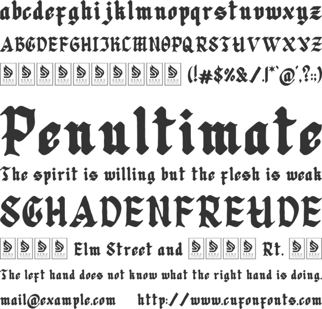 Candlix font preview