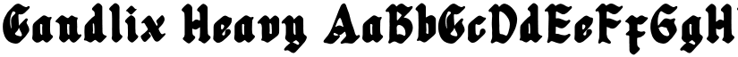 Candlix Heavy font