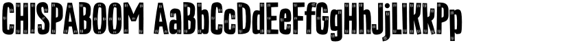 CHISPABOOM font