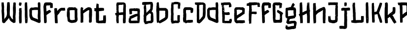 Wildfront font