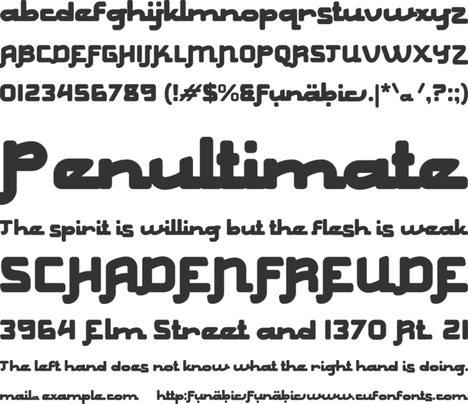 Funabic font preview