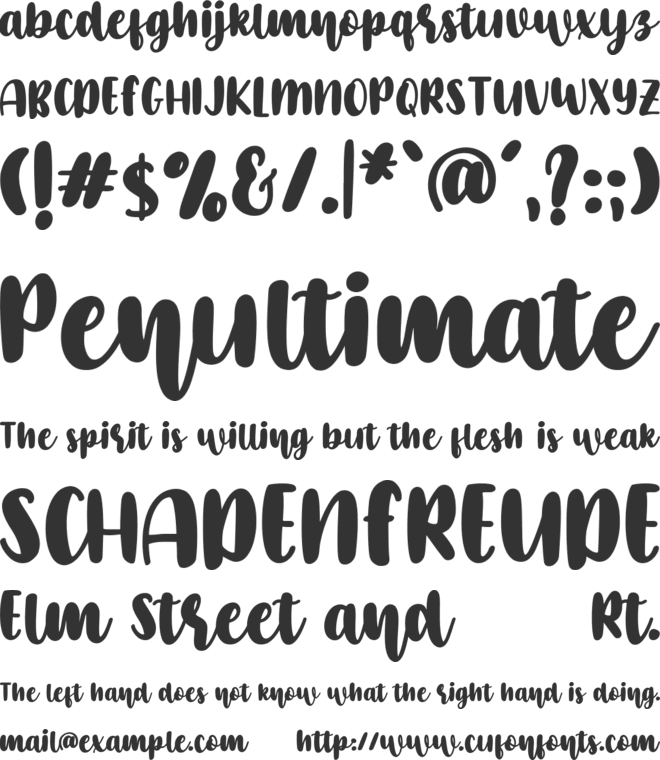 Little Farmhouse Bt font preview