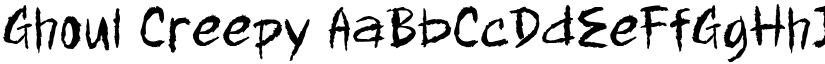 Ghoul Creepy font download