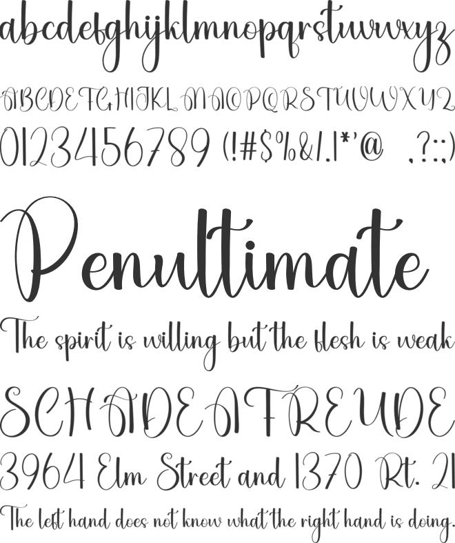 Magic Stylish font preview