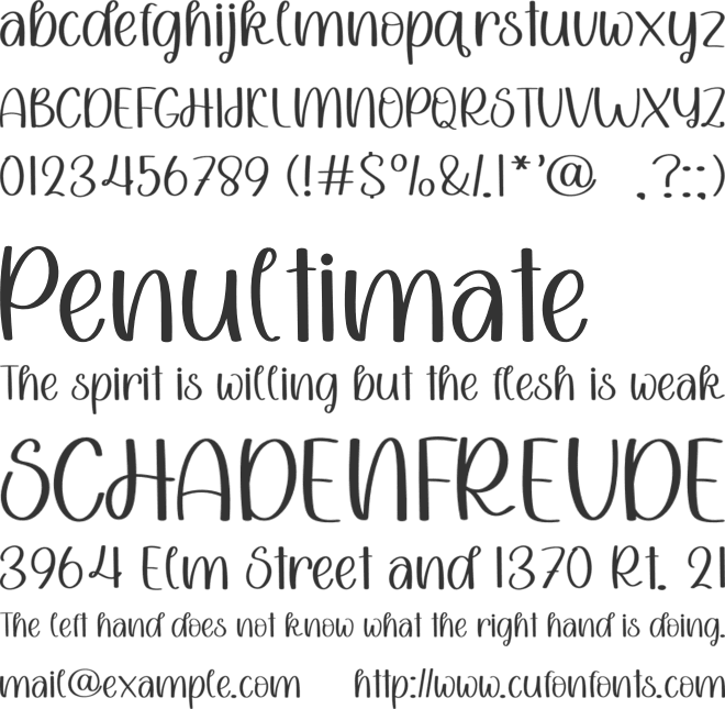 Absolute Blonde font preview