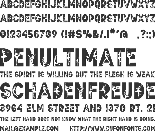 Dance Ballerina font preview