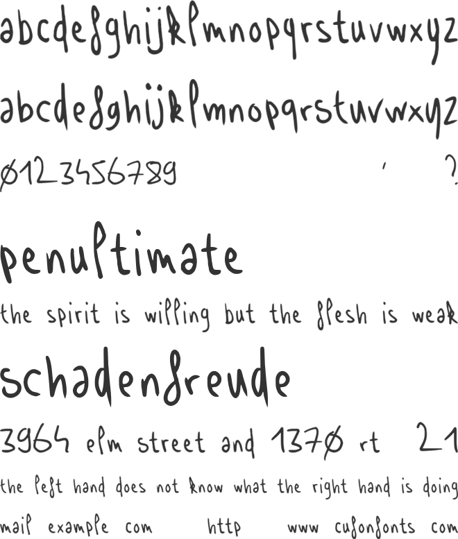 Introspectiondouble font preview