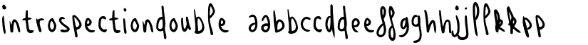 Introspectiondouble font download