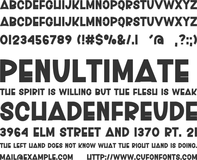 Ghost Horror font preview