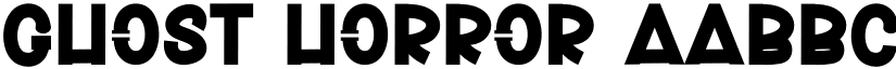 Ghost Horror font download