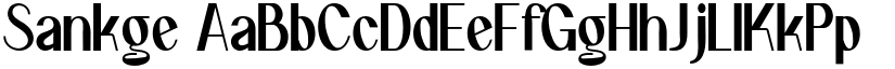 Sankge font