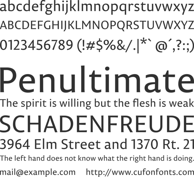 PermianSansTypeface font preview