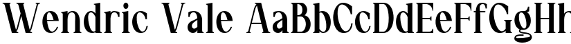 Wendric Vale font download
