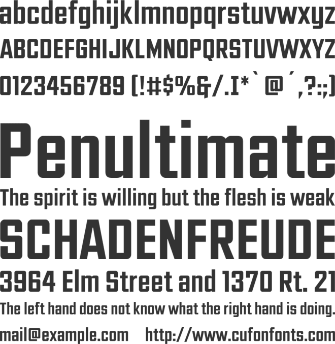 CC SuperHuman font preview