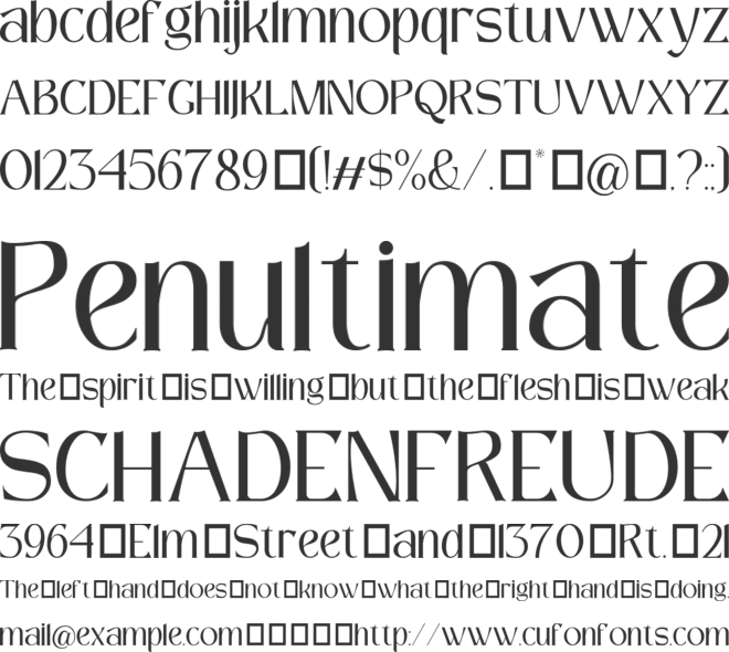 Reamond font preview