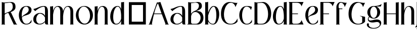 Reamond font download