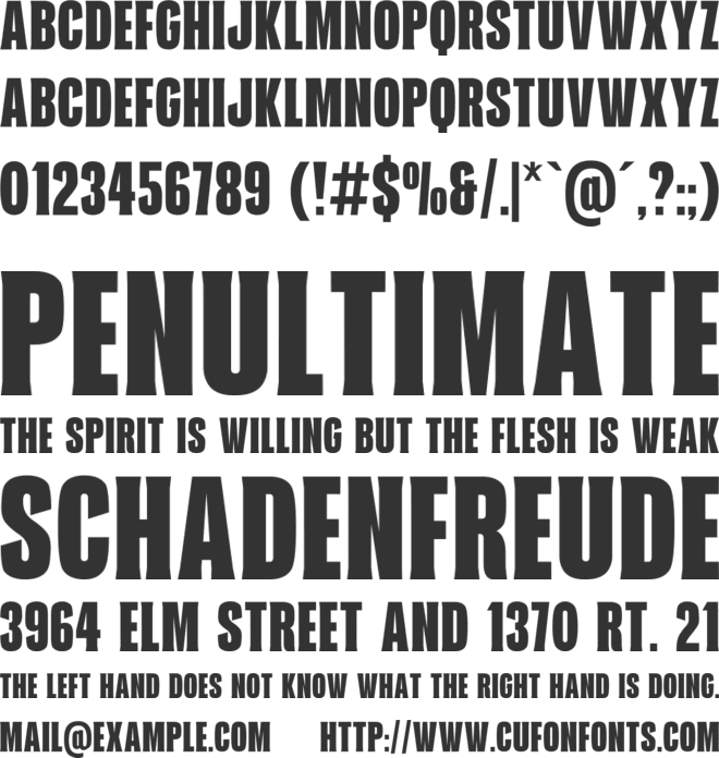 Geralts font preview