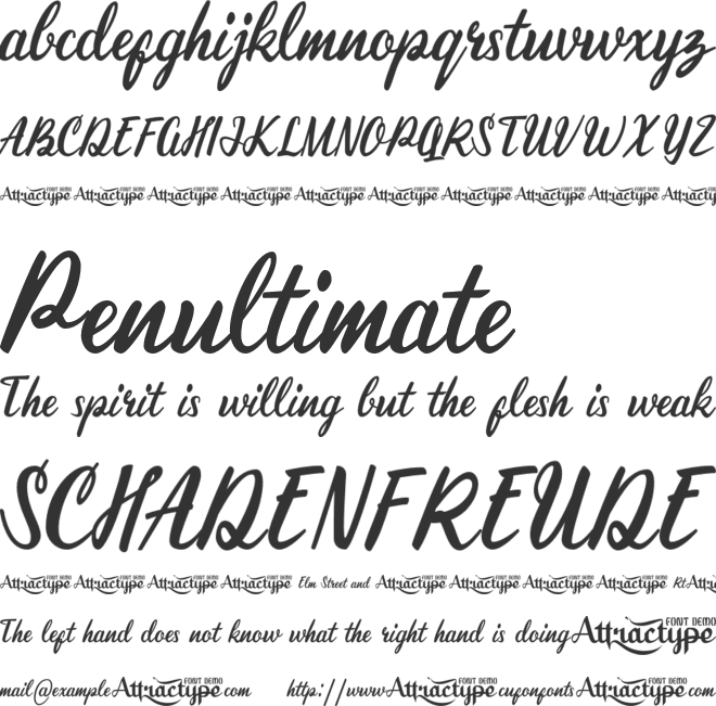 True_Message font preview