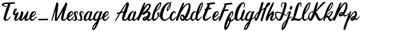 True_Message font