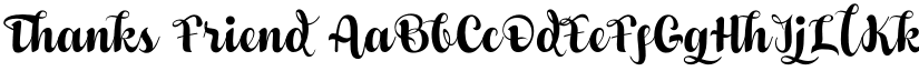 Thanks Friend font download
