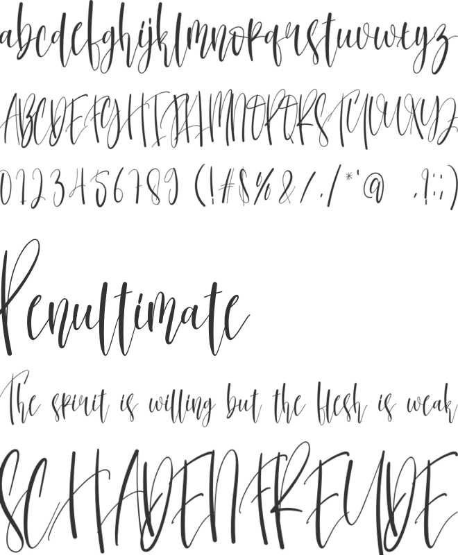 Thanksgiving font preview