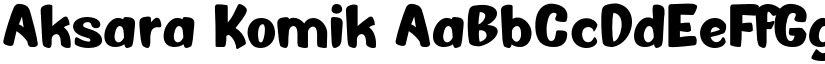 Aksara Komik font