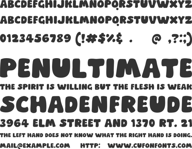 Cash Paper font preview