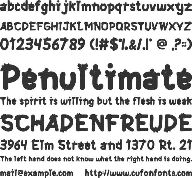 Christmas Bow font preview