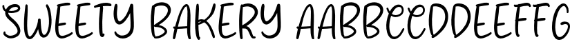 Sweety Bakery font