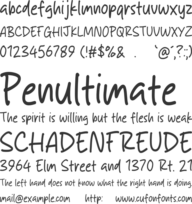 Party Clash font preview