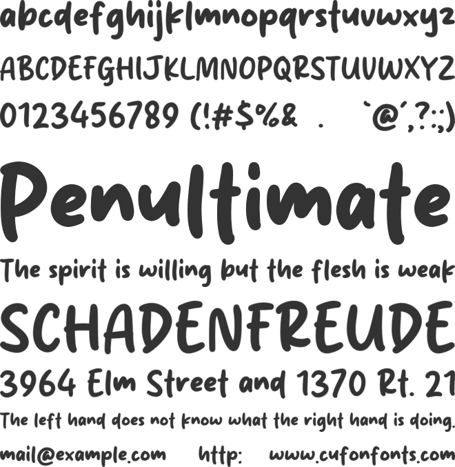 Maryllis font preview