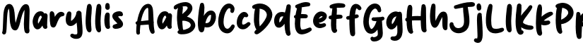 Maryllis font