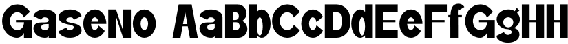 Gaseno font
