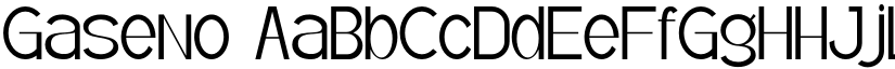 Gaseno font