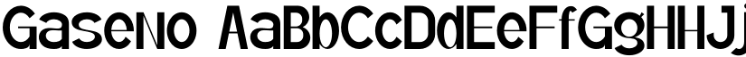 Gaseno font