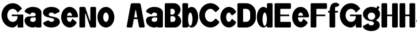 Gaseno font