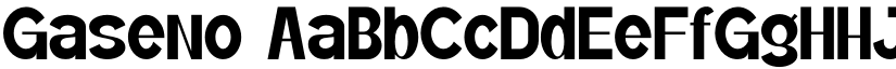 Gaseno font