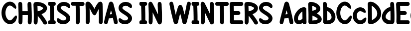 CHRISTMAS IN WINTERS font