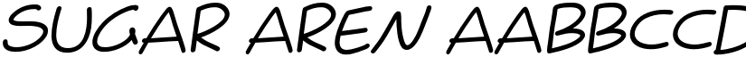 Sugar Aren font download
