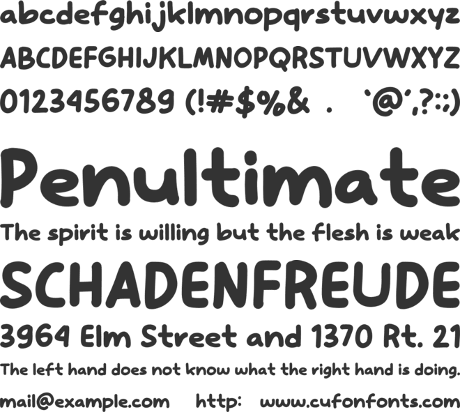 Still Stronger font preview