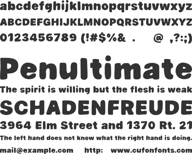 Big Monday font preview